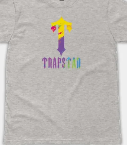 Koszulka T For Trapstar Paint Gris (1)