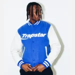 Kurtka Trapstar Hyperdrive Chenille Varsity Niebieski (1)