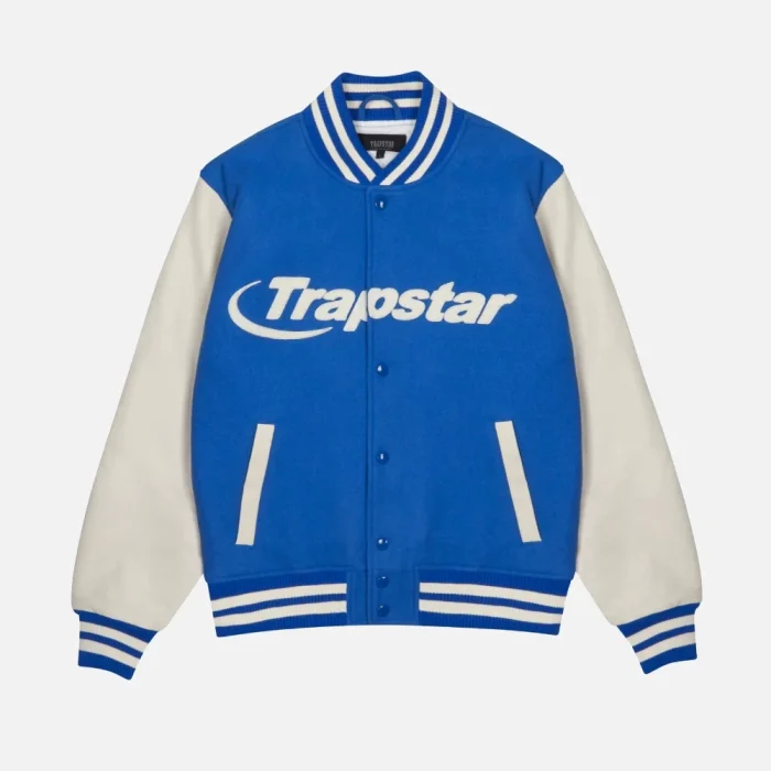 Kurtka Trapstar Hyperdrive Chenille Varsity Niebieski (3)