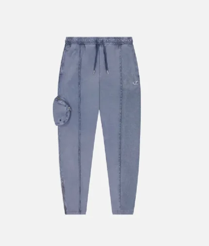 Trapstar Pantalon Jogging Construct Hyperdrive Bleu (2)